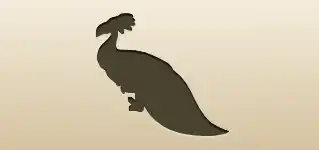 Peacock silhouette