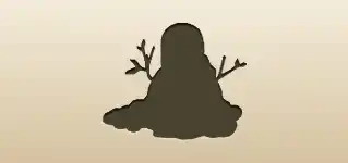 Snowman silhouette
