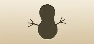 Snowman silhouette