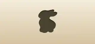 Rabbit silhouette