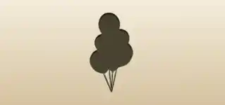 Balloons silhouette