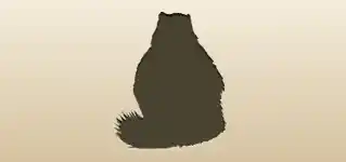 Marmot silhouette