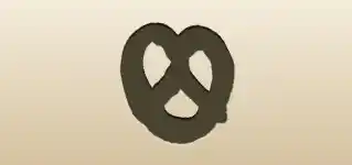 Pretzel silhouette