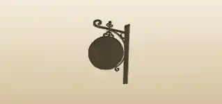 Clock silhouette