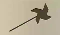 かざぐるまのシルエット