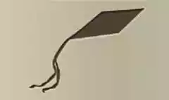 凧のシルエット
