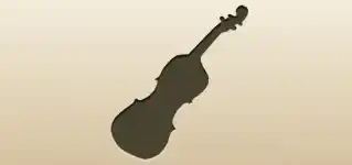 Violin silhouette