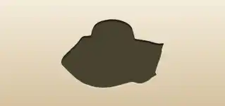Straw Hat silhouette