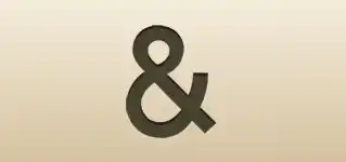 Ampersand Sign silhouette