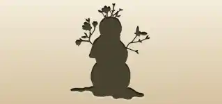 Snowman silhouette