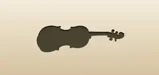 Violin silhouette