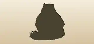 Marmot silhouette