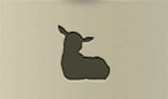 Easter Lamb silhouette
