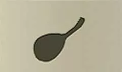 マンドリンのシルエット