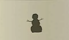雪だるまのシルエット