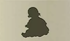 人形のシルエット