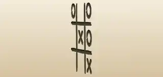 三目並べのシルエット