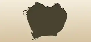 刺しゅう糸のシルエット