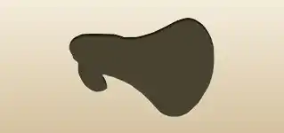 メガホンのシルエット