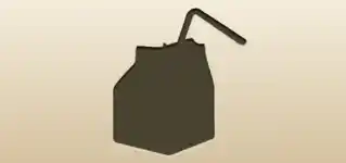 牛乳パックのシルエット