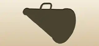 メガホンのシルエット