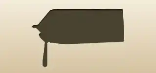 牛乳パックのシルエット
