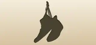 スニーカーのシルエット
