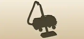 掃除機のシルエット