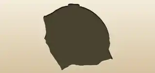 刺しゅう枠のシルエット