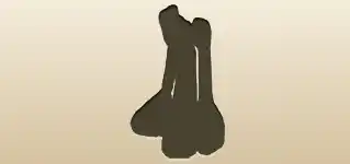 刺しゅう糸のシルエット