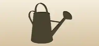 じょうろのシルエット