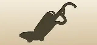 掃除機のシルエット