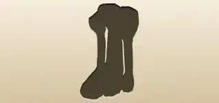 刺しゅう糸のシルエット