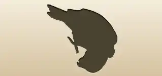 オウムのシルエット