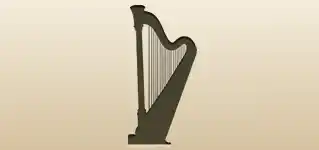 Harp silhouette