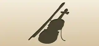 Violin silhouette