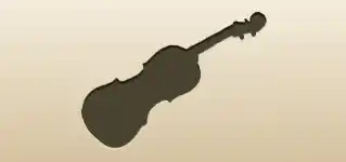 Violin silhouette