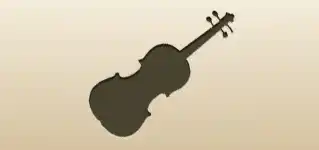 Violin silhouette