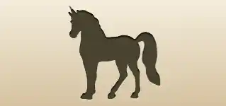 Unicorn silhouette