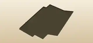 Colored Cardboard silhouette