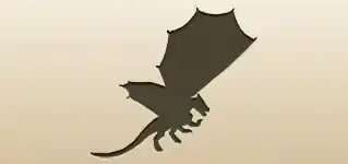Dragon silhouette