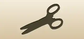 Scissors silhouette