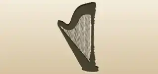 Harp silhouette