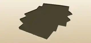 Colored Cardboard silhouette
