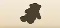 テディベアのシルエット