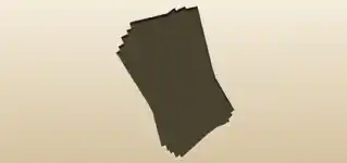 Colored Cardboard silhouette