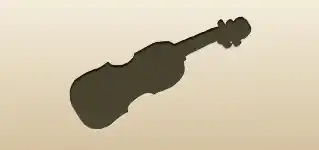 Violin silhouette