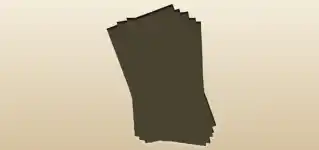 Colored Cardboard silhouette