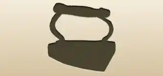 Iron silhouette