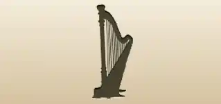 Harp silhouette